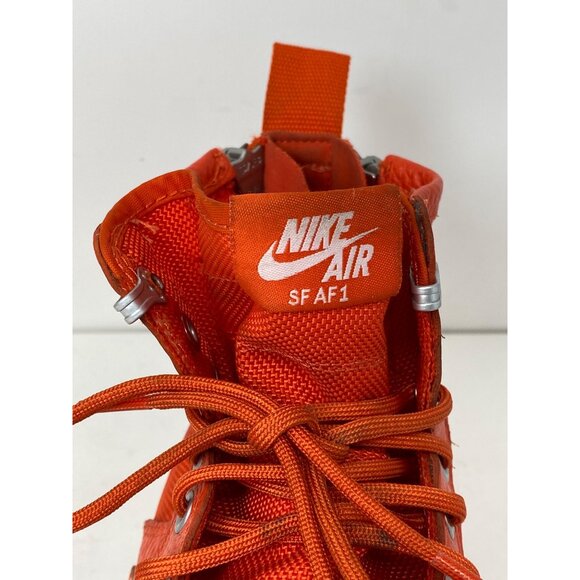Nike SF-AF1 Mid Team Orange Mens 8.5 dual zipper back AS IS No ankle strap main image 10